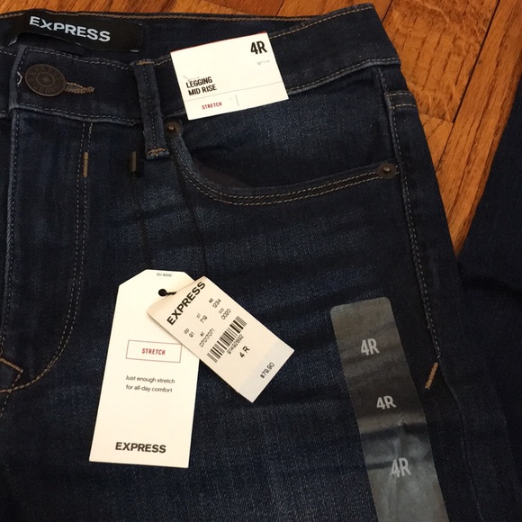 Express Women's Legging Mid Rise Jeans - Picture 2 of 4